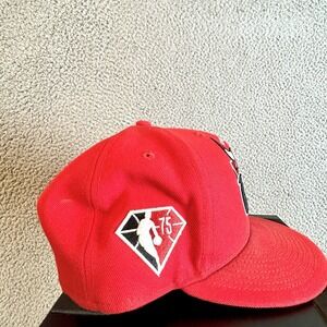 Chicago Bulls New Era 59Fifty Red 75th NBA Anniversary Snapback Hat Cap